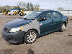 Vehiculos salvage en venta de Copart Ham Lake, MN: 2009 Toyota Corolla Base