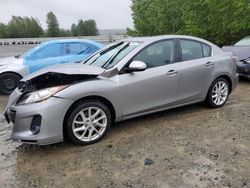 Salvage cars for sale from Copart Arlington, WA: 2012 Mazda 3 S