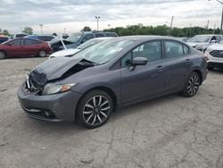 Salvage cars for sale from Copart Indianapolis, IN: 2014 Honda Civic EXL