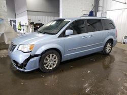 Salvage cars for sale from Copart Ham Lake, MN: 2013 Chrysler Town & Country Touring