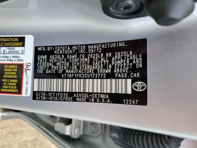 2012 Toyota Camry Base