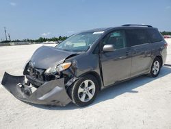 Salvage cars for sale from Copart Arcadia, FL: 2017 Toyota Sienna LE