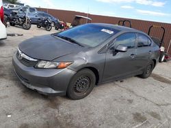 Honda salvage cars for sale: 2012 Honda Civic LX