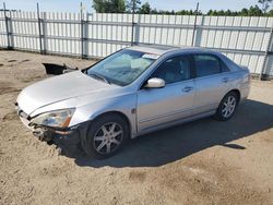 Vehiculos salvage en venta de Copart Harleyville, SC: 2003 Honda Accord EX