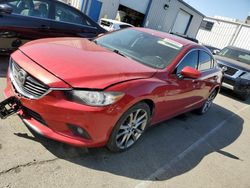 Salvage cars for sale from Copart Vallejo, CA: 2015 Mazda 6 Grand Touring