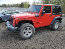 Jeep Wrangler salvage cars for sale: 2016 Jeep Wrangler Sport