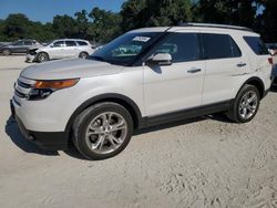 Salvage cars for sale from Copart Ocala, FL: 2015 Ford Explorer Limited