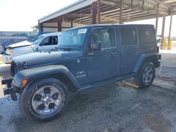 Salvage cars for sale from Copart Riverview, FL: 2018 Jeep Wrangler Unlimited Sahara