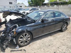 Vehiculos salvage en venta de Copart Opa Locka, FL: 2016 Mercedes-Benz C300