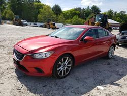 Salvage cars for sale from Copart Mendon, MA: 2015 Mazda 6 Touring