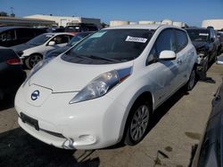 Nissan Leaf salvage cars for sale: 2015 Nissan Leaf S