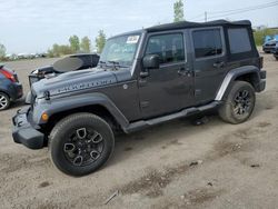 Vehiculos salvage en venta de Copart Montreal Est, QC: 2017 Jeep Wrangler Unlimited Sahara