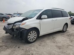 Toyota salvage cars for sale: 2017 Toyota Sienna XLE