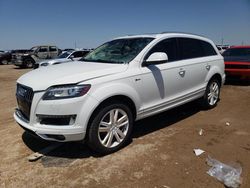 Salvage cars for sale from Copart Amarillo, TX: 2015 Audi Q7 Premium Plus