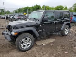 Salvage cars for sale from Copart Chalfont, PA: 2020 Jeep Wrangler Unlimited Sport