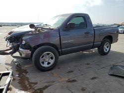 Salvage cars for sale from Copart Grand Prairie, TX: 2002 Dodge RAM 1500