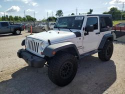 Jeep salvage cars for sale: 2013 Jeep Wrangler Sport