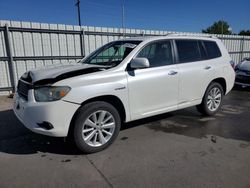 Salvage cars for sale from Copart Littleton, CO: 2008 Toyota Highlander Hybrid