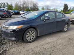 2012 Honda Civic LX en venta en Portland, OR