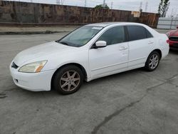 Salvage cars for sale from Copart Wilmington, CA: 2004 Honda Accord EX