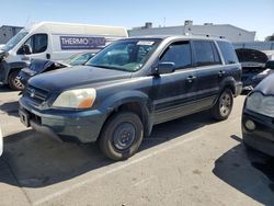 Salvage cars for sale from Copart Vallejo, CA: 2005 Honda Pilot EX