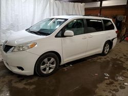 Salvage cars for sale from Copart Ebensburg, PA: 2011 Toyota Sienna LE