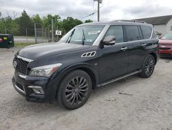 Salvage cars for sale from Copart York Haven, PA: 2015 Infiniti QX80