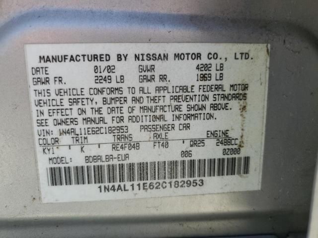 2002 Nissan Altima Base