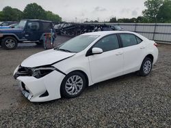 Salvage cars for sale from Copart Mocksville, NC: 2019 Toyota Corolla L