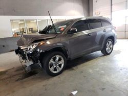 Toyota salvage cars for sale: 2017 Toyota Highlander Limited