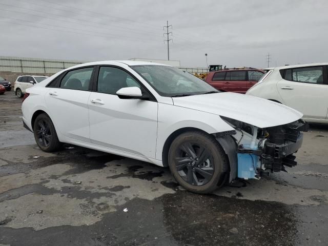 2021 Hyundai Elantra Blue