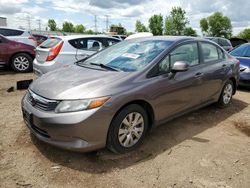 Honda salvage cars for sale: 2012 Honda Civic LX