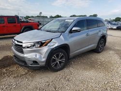 Salvage cars for sale from Copart Kansas City, KS: 2016 Toyota Highlander XLE