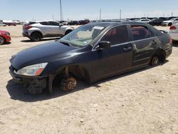 Salvage cars for sale from Copart Amarillo, TX: 2005 Honda Accord EX