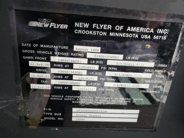 1999 Newf 1999 New Flyer Transit Bus