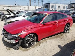 Honda salvage cars for sale: 2018 Honda Accord Sport