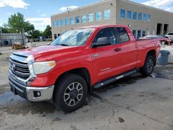 Salvage cars for sale from Copart Littleton, CO: 2015 Toyota Tundra Double Cab SR/SR5