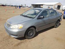 Toyota Corolla Vehiculos salvage en venta: 2004 Toyota Corolla CE