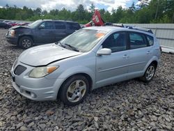 Pontiac Vibe salvage cars for sale: 2005 Pontiac Vibe