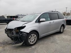Salvage cars for sale from Copart Sun Valley, CA: 2017 Toyota Sienna XLE