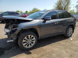 Salvage cars for sale from Copart Ontario Auction, ON: 2021 Toyota Rav4 Limited