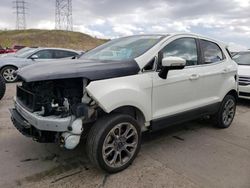 Salvage cars for sale from Copart Littleton, CO: 2019 Ford Ecosport Titanium