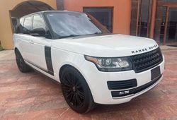 Land Rover Range Rover salvage cars for sale: 2016 Land Rover Range Rover HSE