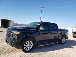 Salvage cars for sale from Copart Andrews, TX: 2023 Chevrolet Silverado C1500 Custom