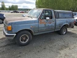 Salvage cars for sale from Copart Arlington, WA: 1989 Ford F150