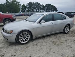 BMW salvage cars for sale: 2007 BMW 750