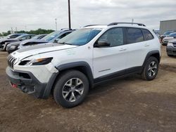 Vehiculos salvage en venta de Copart Woodhaven, MI: 2017 Jeep Cherokee Trailhawk