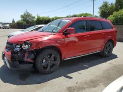 Salvage cars for sale from Copart San Martin, CA: 2020 Dodge Journey Crossroad