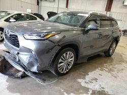 Toyota Highlander Platinum salvage cars for sale: 2021 Toyota Highlander Platinum