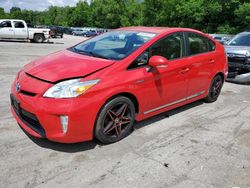 Salvage cars for sale from Copart Ellwood City, PA: 2015 Toyota Prius